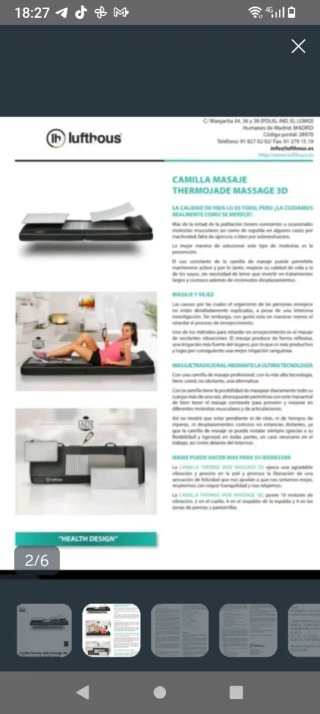 Cama de Masaje Shiatsu