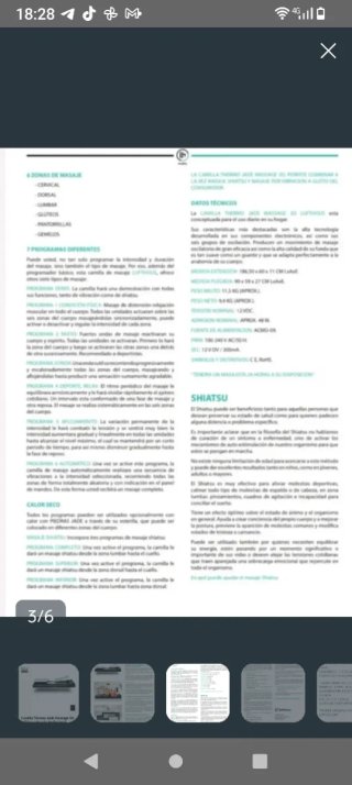 Cama de Masaje Shiatsu