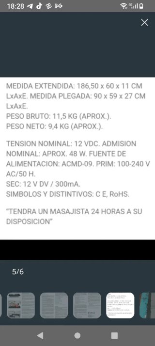 Cama de Masaje Shiatsu