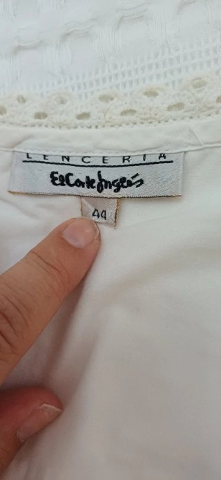 Conjunto vintage de bata y camisón El Corte Inglés