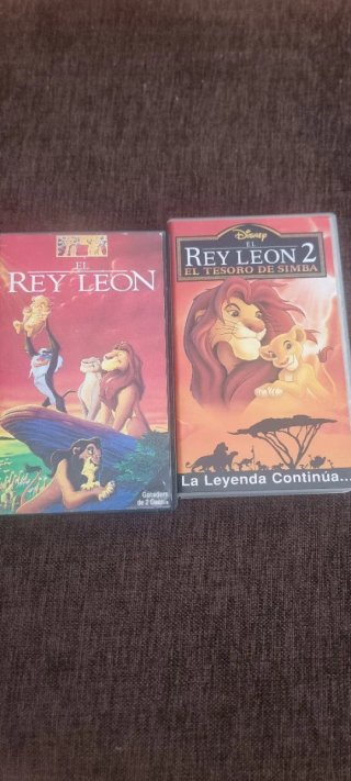 El Rey León 1 y 2 VHS (Español)