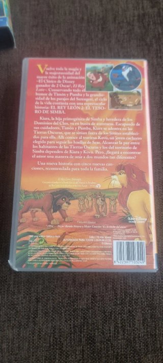 El Rey León 1 y 2 VHS (Español)