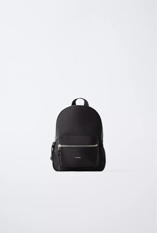 Mochila Nylon Mini Zara Negra