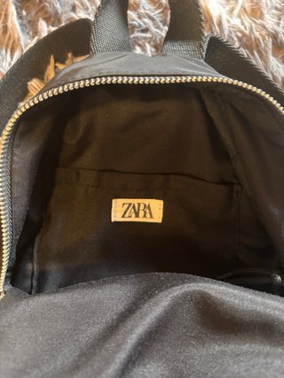 Mochila Nylon Mini Zara Negra