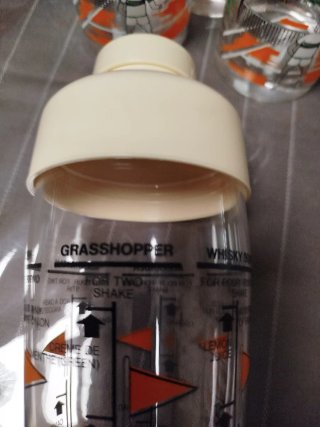 Coctelera y 6 vasos Saivo Firenze años 80/90