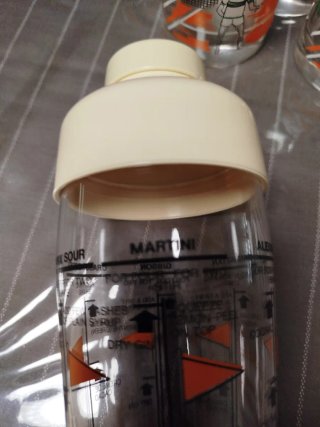 Coctelera y 6 vasos Saivo Firenze años 80/90