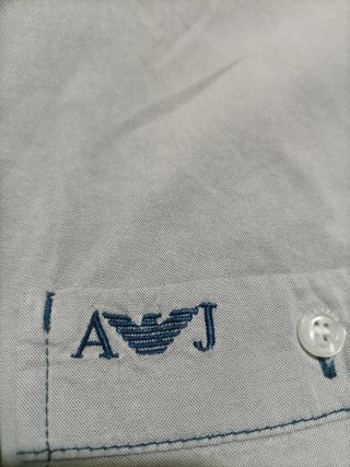 Camisa Armani Jeans Talla XL Beige