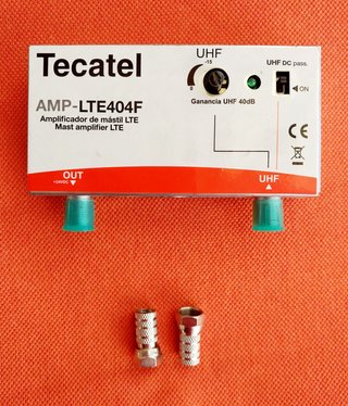 Amplificador Antena TDT Tecatel 40dB UHF