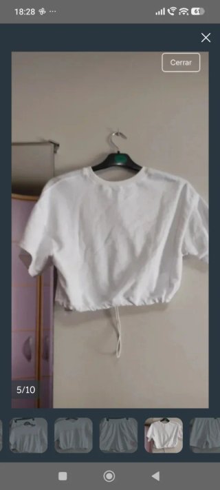Sudadera y Short Blanco.Conjunto  Berhka. Talla S