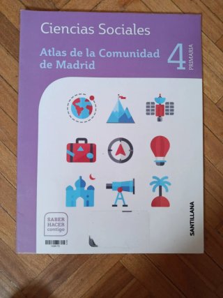 Atlas de la comunidad de Madrid 4° Primaria
