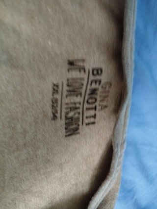 Jersey fino beige y marrón