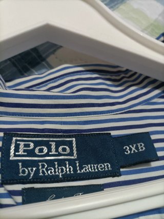 Camisa Polo Ralph Lauren Rayas Talla XXXL