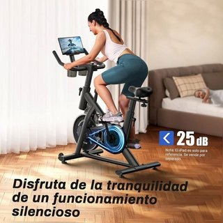 Bicicleta Estática MERACH Negra - ¡Entrena en