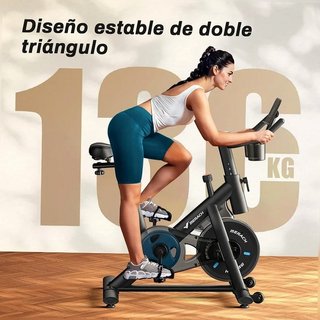 Bicicleta Estática MERACH Negra - ¡Entrena en