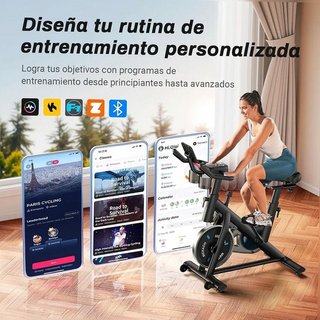 Bicicleta Estática MERACH Negra - ¡Entrena en