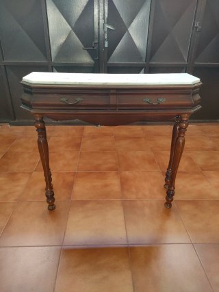 Mesa y 6 Sillas Antiguas Madera