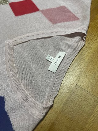 Top Delpozo Rombo Multicolor Rosa
