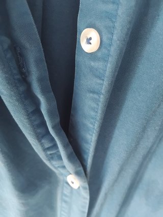 Vestido camisero azul eléctrico