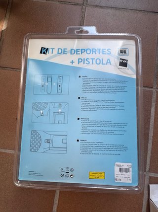 Kit Deportes Wii: Pistola, Raqueta, Bate, Palo Gol