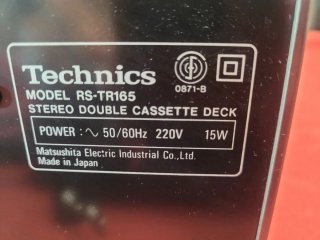 Technics RS-TR165 Stereo Double Cassette Deck
