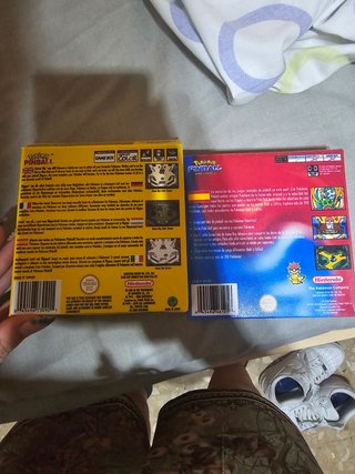 Cajas Pokemon Pinball GBA y Gameboy Color