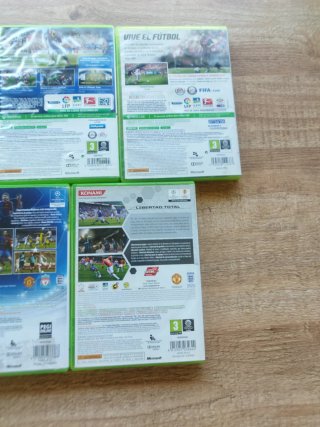 Lote 5 Juegos Fútbol Xbox 360: FIFA y PES