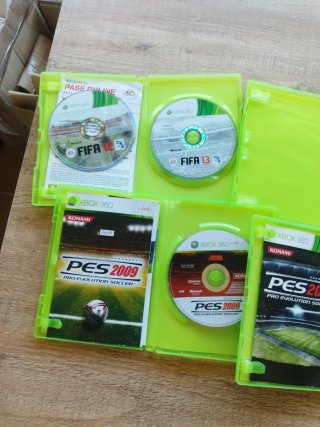 Lote 5 Juegos Fútbol Xbox 360: FIFA y PES