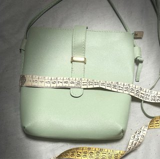 Cartera bandolera verde menta