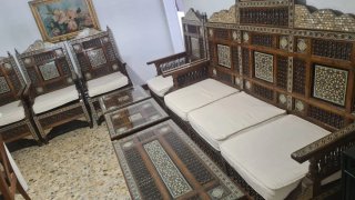 Sillas a echo en Egipto Madera Tallada y Taracead