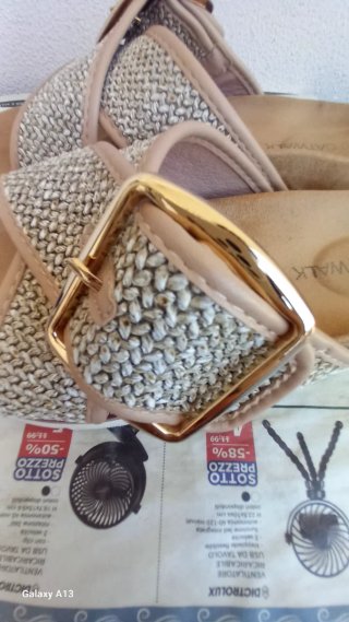 Sandali bassi Catwalk marrone/oro taglia 38
