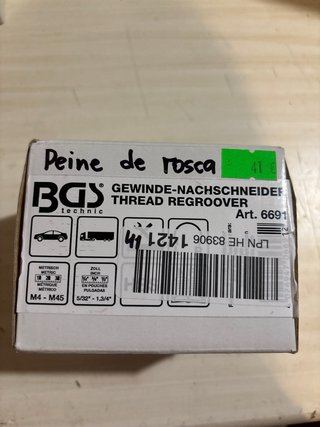 BGS 6691 Peine Roscas Universal Ø 4-45 mm