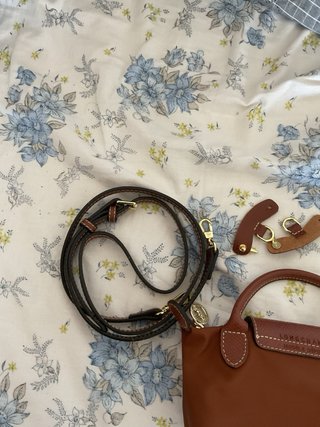 Bolsa Longchamp Mini XS Castanha