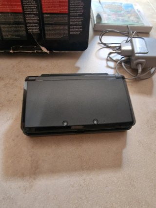 Nintendo 3DS Cosmos Black + Animal Crossing