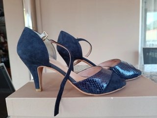 Zapatos de tacón FOSCO negros/azules T.38