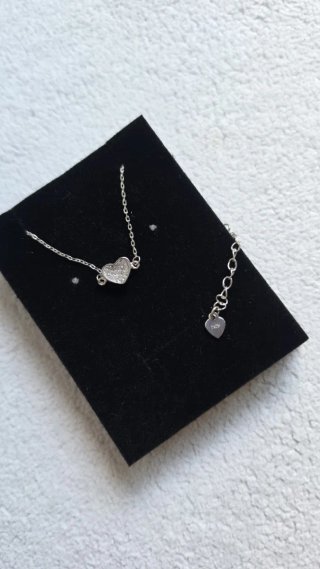 Pulsera Corazón Plata Circonitas Fina Garcia