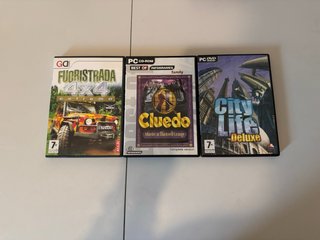 Lotto 3 giochi PC: Fuoristrada, Cluedo, City Life