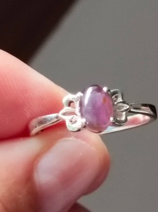 Anillo Plata 925 Turmalina Rosa