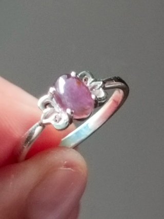 Anillo Plata 925 Turmalina Rosa