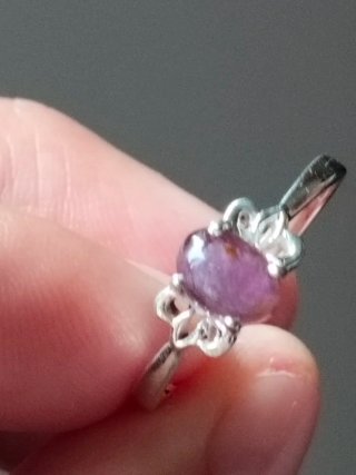 Anillo Plata 925 Turmalina Rosa