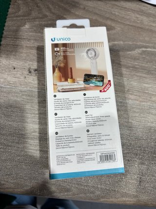 Ventilador UNICO Blanco Mano/Mesa