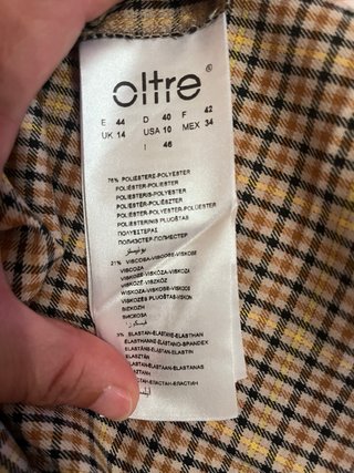 Pantaloni al ginocchio a quadri Larghezza vita 40c