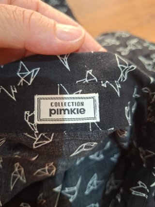 Camisa sin mangas con estampado de pájaros