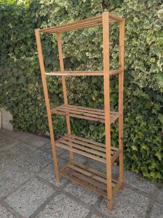 Estantería madera 5 baldas