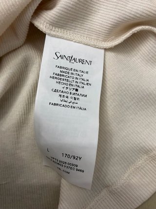 Camiseta tirantes YSL Beige