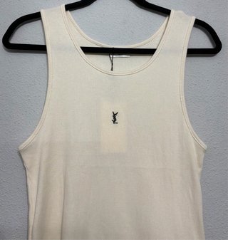 Camiseta tirantes YSL Beige
