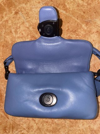 Bolso Coach 2023 Azul de piel.