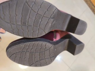 Botines de piel mujer burdeos
