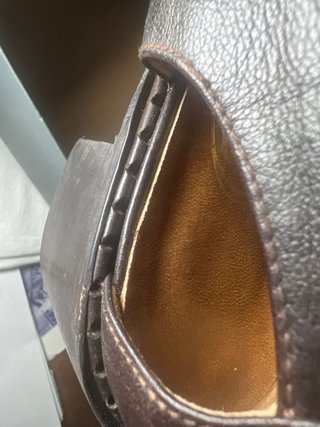 Scarpe vintage fondo magazzino pelle