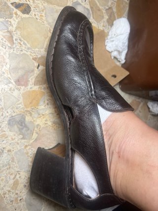 Scarpe vintage fondo magazzino pelle