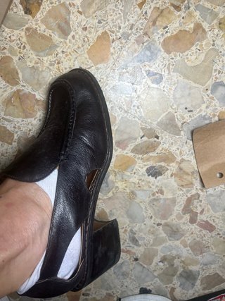 Scarpe vintage fondo magazzino pelle